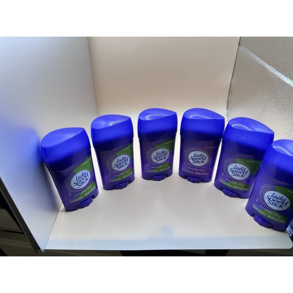 Lot of 6 Lady Speed Stick Invisible Dry Powder Fresh Deodorant 1.4oz - Exp 2028